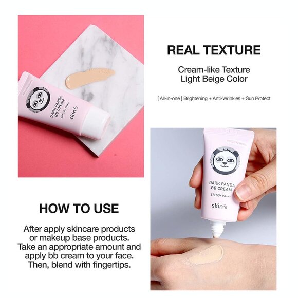 SKIN79 Animal BB Cream Dark Panda SPF 50+ PA+++ Made In Korea (Dark Panda) - Picture 2 of 2